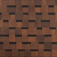 Ламинированная черепица DOCKE DRAGON STANDART, светло-коричневый