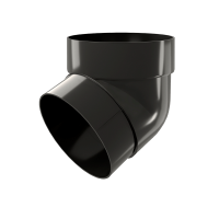 Колено трубы 67 Grand Line Классика, черный