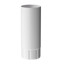 Труба водосточная DOCKE STAL PREMIUM, 1м, пломбир