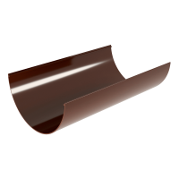 Желоб водосточный 3м Grand Line Классика, коричневый