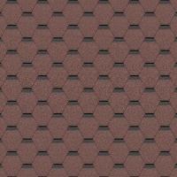 Гибкая черепица DOCKE Сота, красный