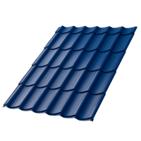 Металлочерепица МП Ламонтерра X, синий насыщенный