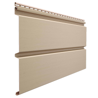 Сайдинг DOCKE Брус D6S, крем-брюле