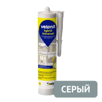 Герметик Ветонит Гибрид Универсальный, серый