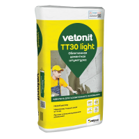 Штукатурка цементная Ветонит ТТ30 Лайт, 25 кг