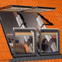 Мансардное окно FAKRO FGH-V P2 Galeria, окно-балкон