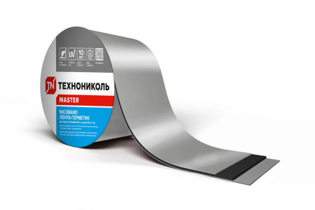 Лента-герметик NICOBAND серебристый, 3мх7,5см
