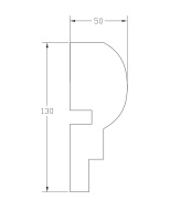 Молдинг ForPRO М-50x130