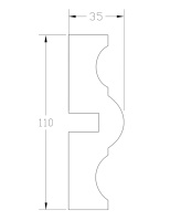 Наличник ForPRO Н-35x110