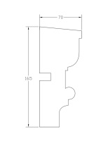 Молдинг ForPRO М-70x165