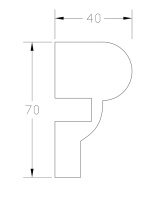 Молдинг ForPRO М-40x70