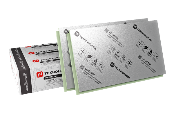 Плиты LOGICPIR Баня 1190x590x30мм, с L-кромкой