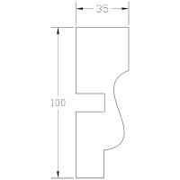 Молдинг ForPRO М-35x100