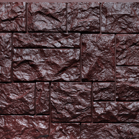 Фасадные панели FINEBER Камень дикий, коричневый