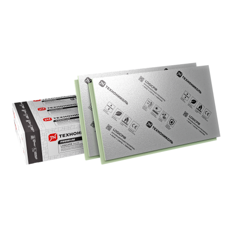 Плиты LOGICPIR Баня 1190x590x50мм, с L-кромкой