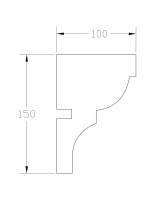 Карниз ForPRO К-100x150(2)